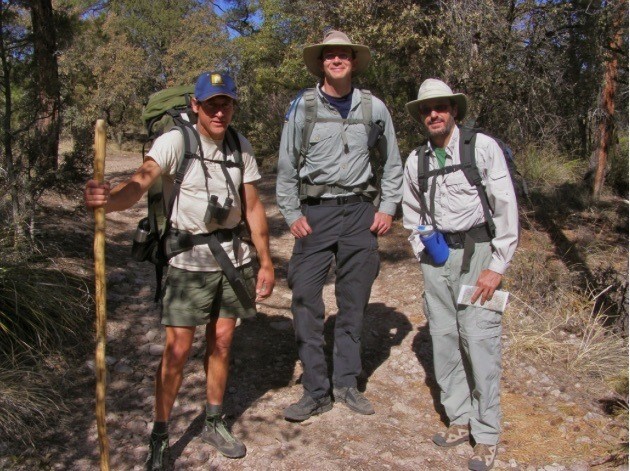 John Davis and co-trekkers near the Peloncillos (c) Kim Vacariu