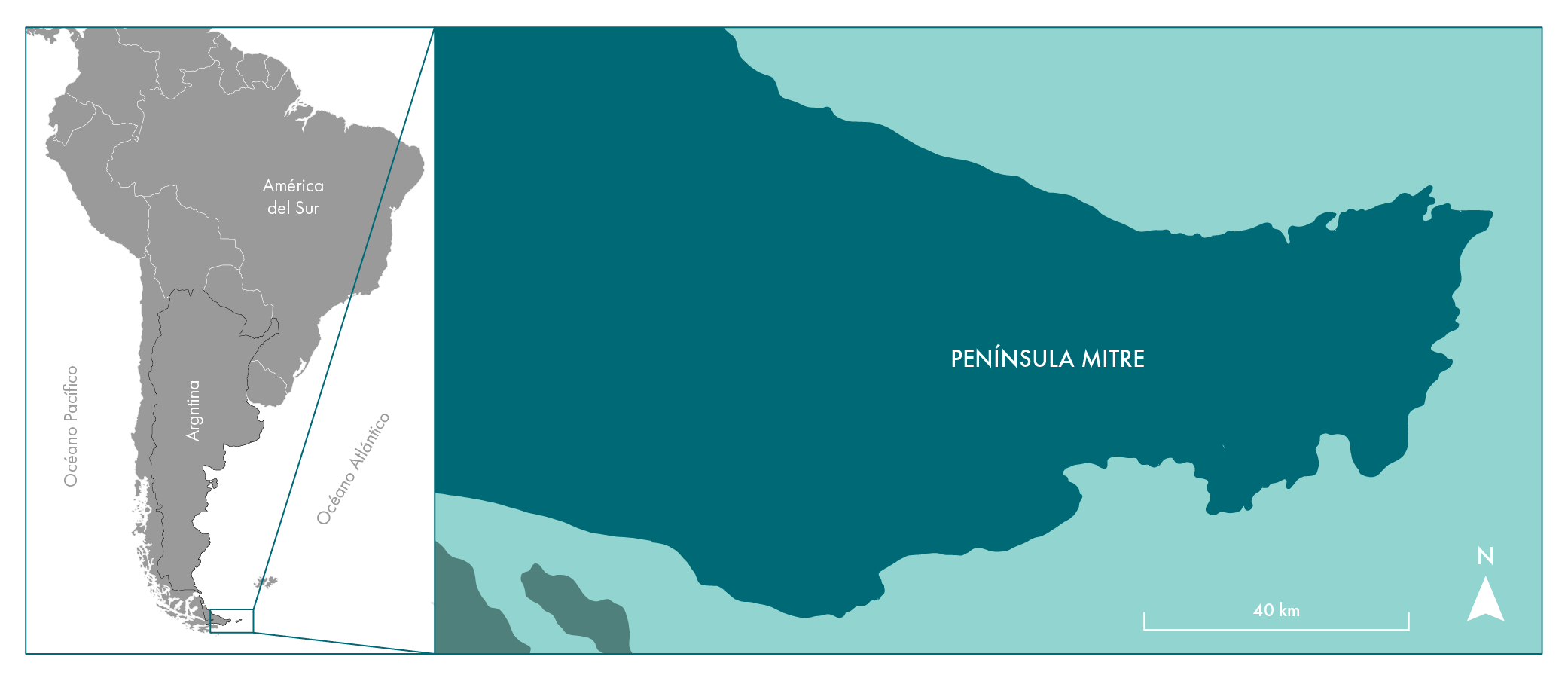 Argentina’s Peninsula Mitre Map