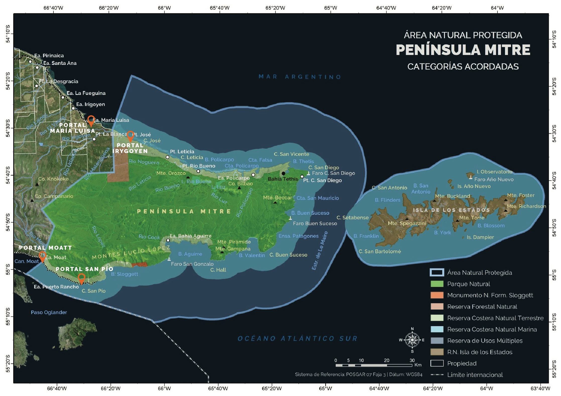 Argentina’s Peninsula Mitre Map of Agreed Categories of Protection