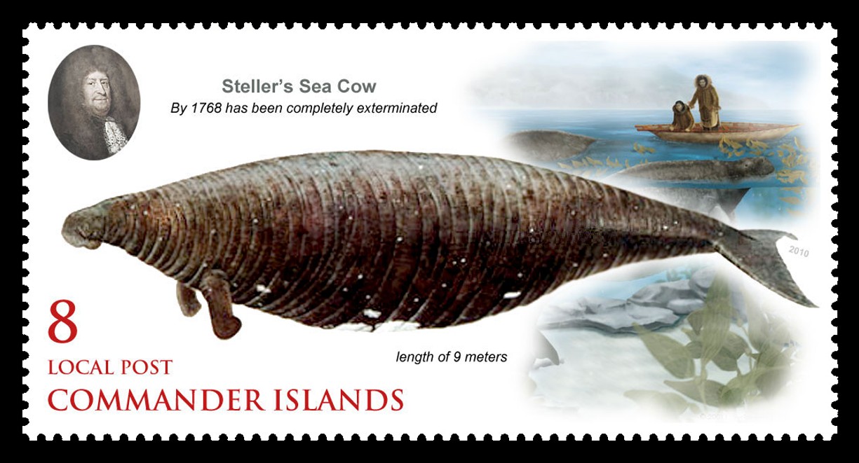 Steller's sea cow stamp