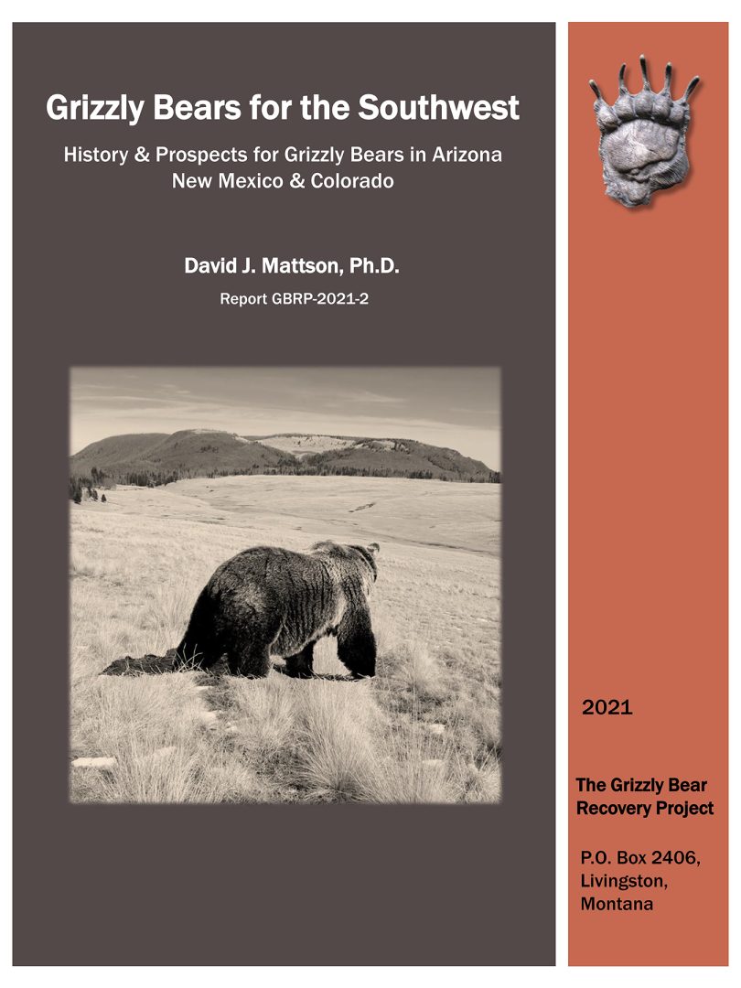 Grizzly Bears for the Southwest - Report Cover