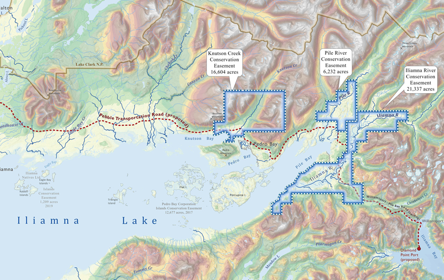 Map of the Pedro Bay project