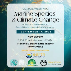Rights of Marine Species Panel & Mixer in NYC